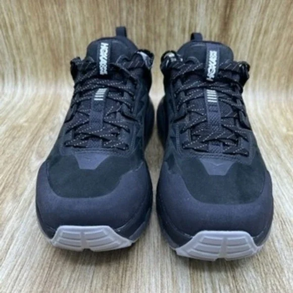 Hoka One One Kaha Low GTX Men's Size 7.5 Women's 8.5 Shoes Black Satellite‎ Grey